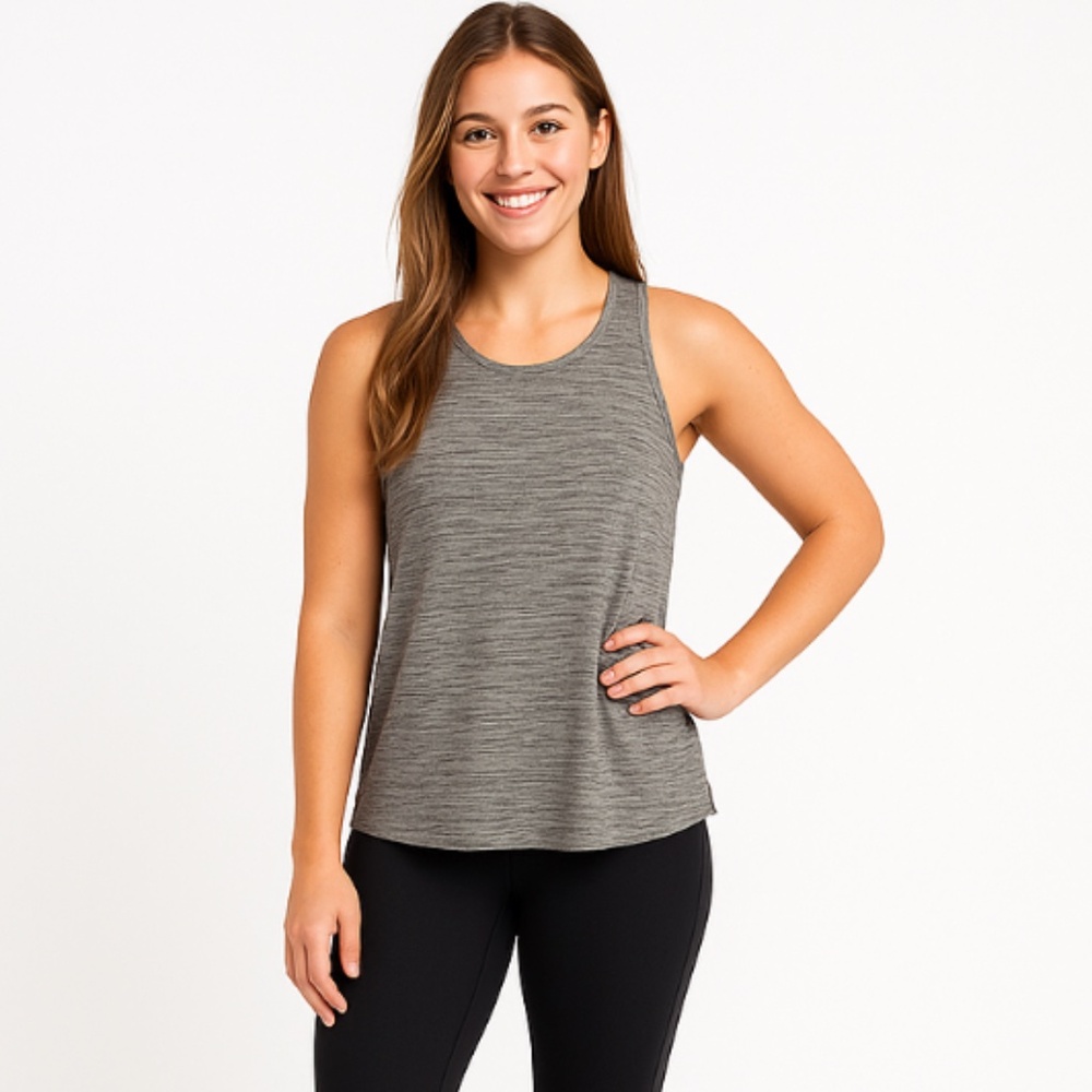 LULULEMON Trapeze Twist Tank Heathered Grey Size 8-10 (Estimated)